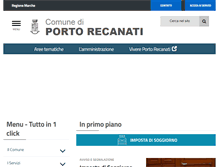 Tablet Screenshot of comune.porto-recanati.mc.it